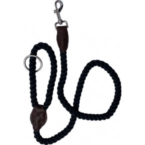 Dog & Co Cotton Mix Trigger Rope Lead Black 5/8" X 48" (1.5 X 120cm)